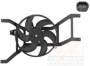 МОТОР ВЕНТИЛЯТОР РАДИАТОРА ЛОГАН НА ЗАЩЕЛКАХ 2008 БЕЗ КОНДИЦИОНЕРА ЕВРОЕКС  EX-79073   асам 30446