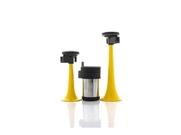 СИГНАЛ ВОЗДУШНЫЙ С КОМПРЕССОРОМ ДУДКА 2 ШТ. ЖЕЛТЫЙ 165/215мм.12В  Д.К.