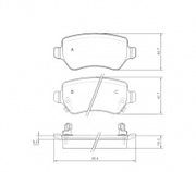 ТОРМОЗНЫЕ КОЛОДКИ ЗАДНИЕ ОПЕЛЬ АСТРА Г, Х, КОМБО РИДЕР RD.23417STD(SP-494)