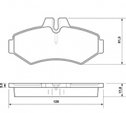 ТОРМОЗНЫЕ КОЛОДКИ ЗАДНИЕ СПРИНТЕР, ЛТ 28-46 95-05 РИДЕР RD.23021STD