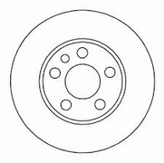 ДИСК ТОРМОЗНОЙ ПЕРЕДНИЙ ФИАТ СКУДО, ДЖАМПИ, ЕКСПЕРТ  РИДЕР RD.3325.DF2754