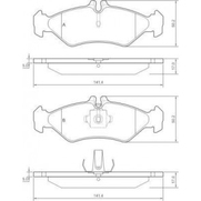 ТОРМОЗНЫЕ КОЛОДКИ ЗАДНИЕ СПРИНТЕР, ЛТ 28-46 95-05 РИДЕР RD.3323.DB1262 (СКТ SP-301)