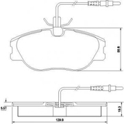 ТОРМОЗНЫЕ КОЛОДКИ ПЕРЕДНИЕ ФИАТ СКУДО, ЕКСПЕРТ 96-02  РИДЕР RD.3323.DB1148 (СКТ SP - 317)